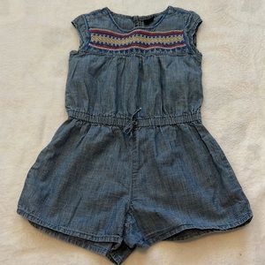 Girls XS GapKids Chambray Romper